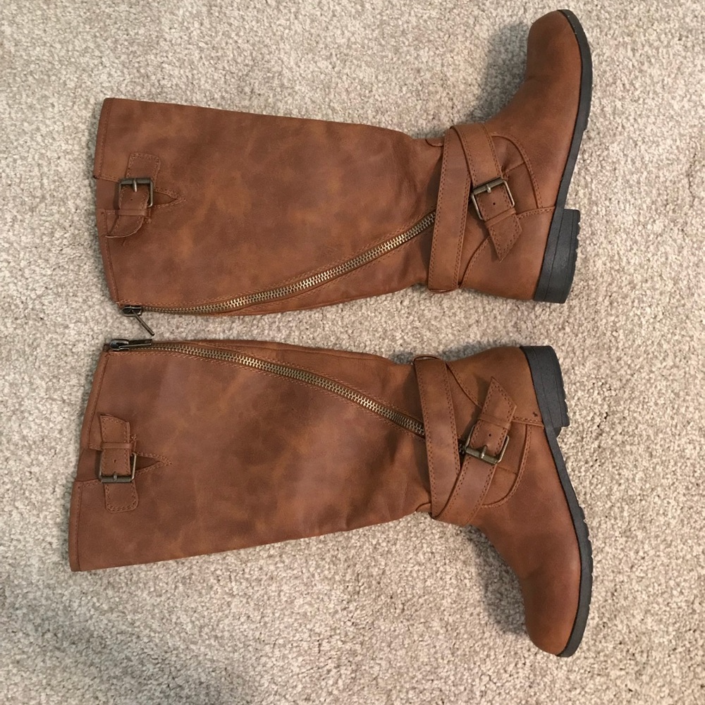 Brown Tall Riding Boots